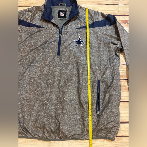 Dallas Cowboys NFL Pullover Jacket Size XXL Gray - Picture 4 of 6